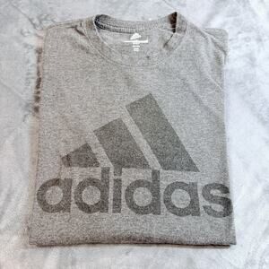 Adidas Mens Logo Tee Golf T-Shirt Sz XL Gray